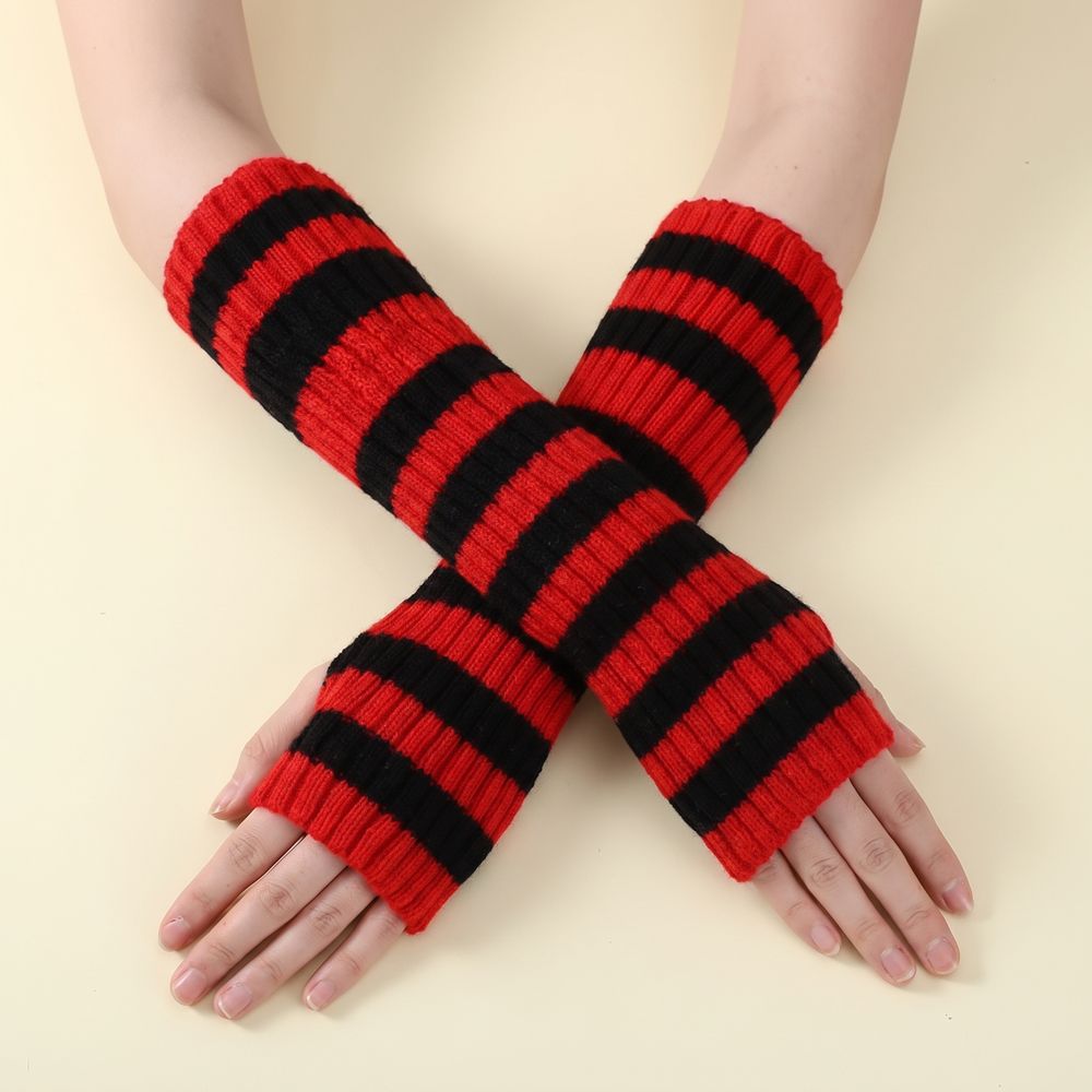 Manicotti a Maglia a Righe Y2K - Fingerless Glove Knit recensione e prezzo