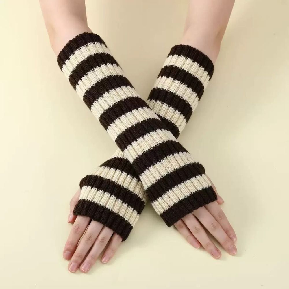 Manicotti a Maglia a Righe Y2K - Fingerless Glove Knit recensione e prezzo